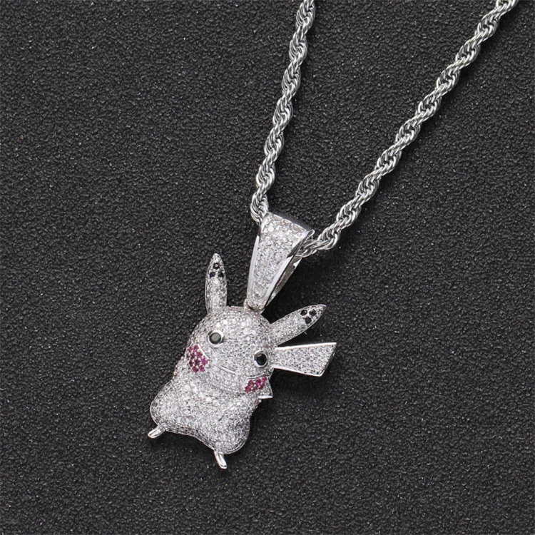 Cartoon Characters Pendant Necklace Gold/silver Men Women