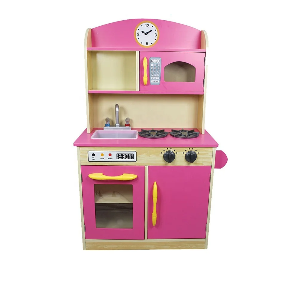 childrens wooden kitchen set