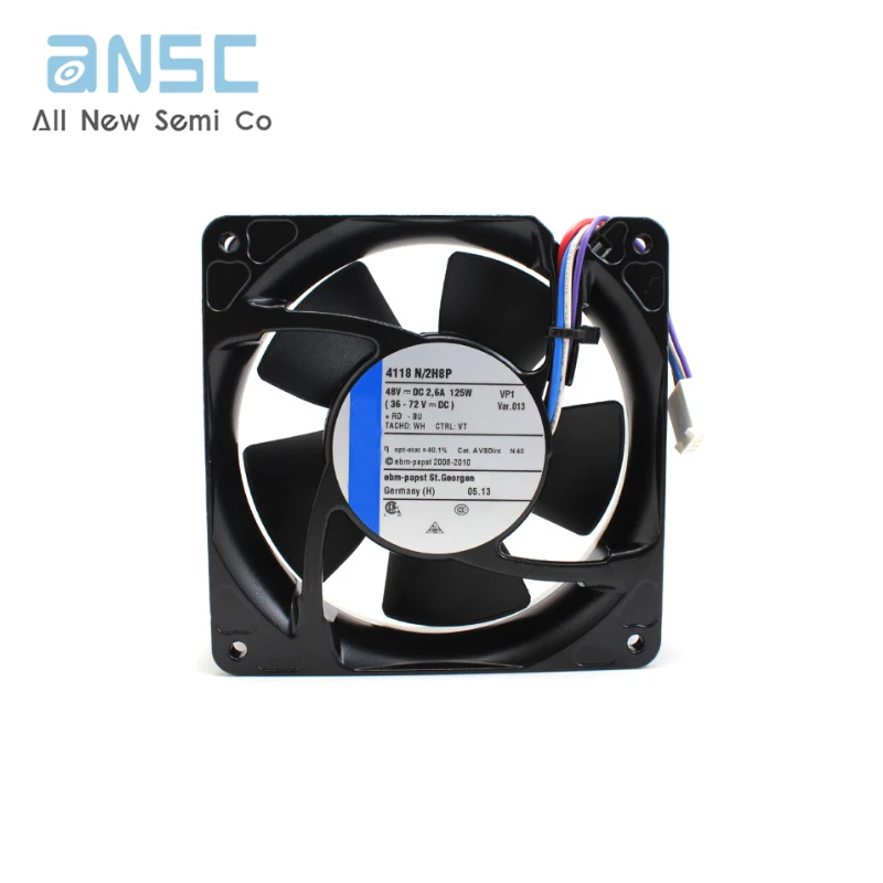 Original Axial fan 4118N/2H8P 12038 48V 2.6A  11000RPM 125W 78dBA High speed Computer fan