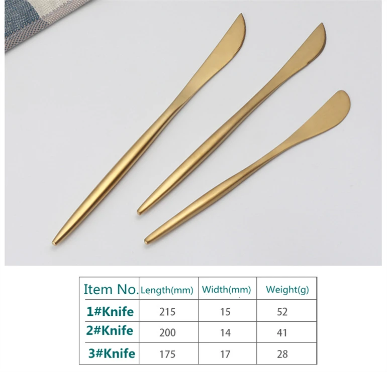 Eamosy  Stainless Steel   knife  Flatware Cutlery Set  Wholesale Customized   Business Party Gifts Portuguese tableware