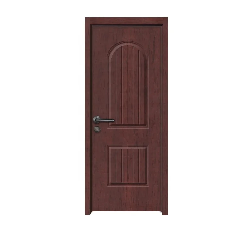 China Supplier PVC/WPC Door with Frame and Flush Door Skin Price Waterproof Flat Door for Hotels Bedrooms