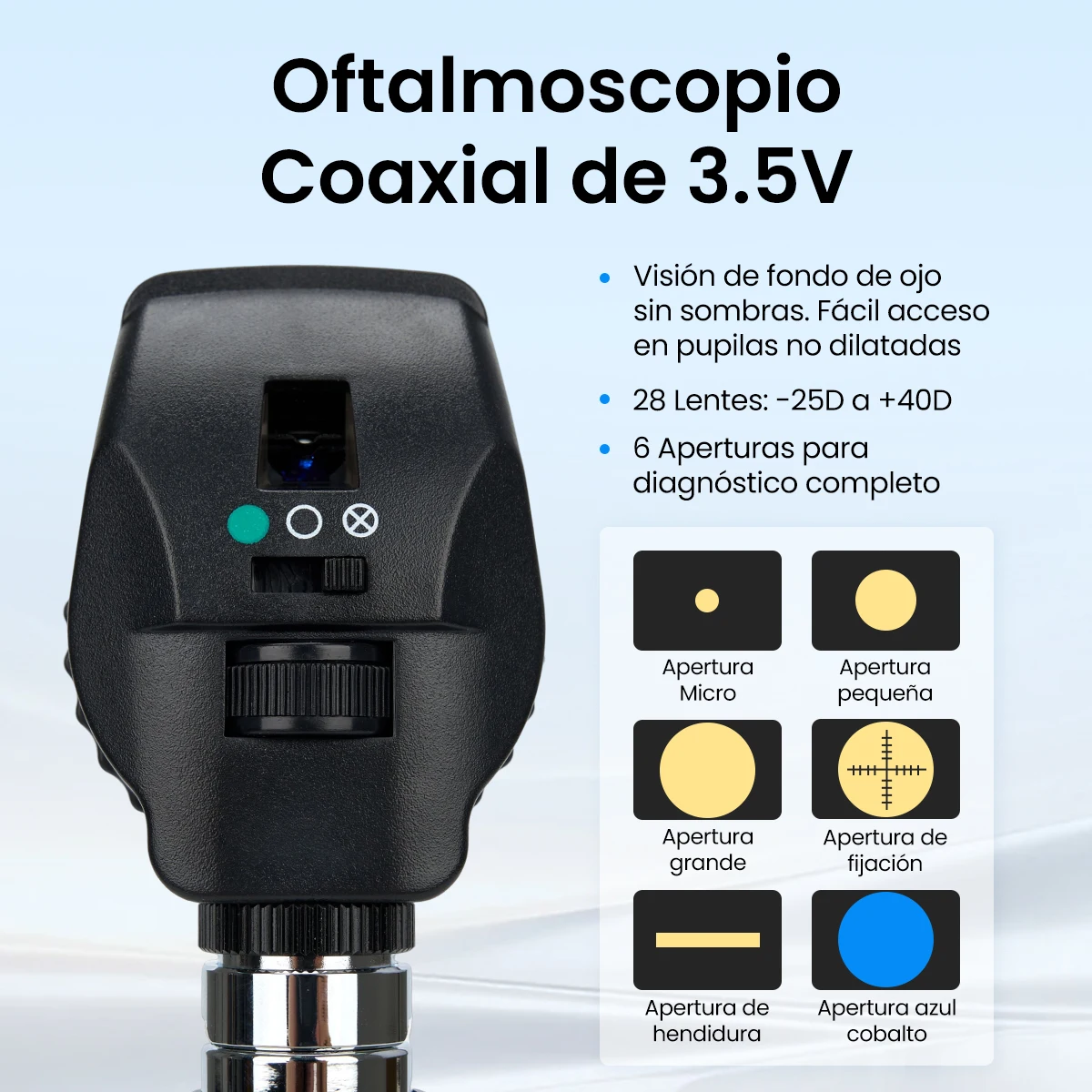 Optometry Equipment DR-1900 Streak Retinoscope Ophthalmoscope Set with Led-bulb
