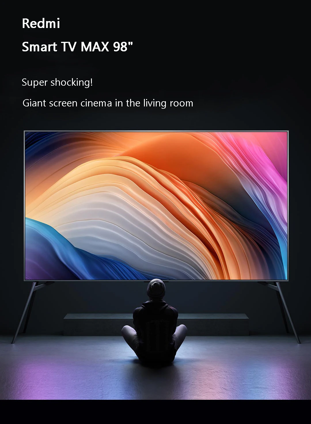 Лидер продаж, высококачественный смарт-ТВ 98-inche MI Hongmi, разрешение 4K HDR, 4 Гб + 16 ГБ, встроенный помощник ии, поддержка домашнего кинотеатра