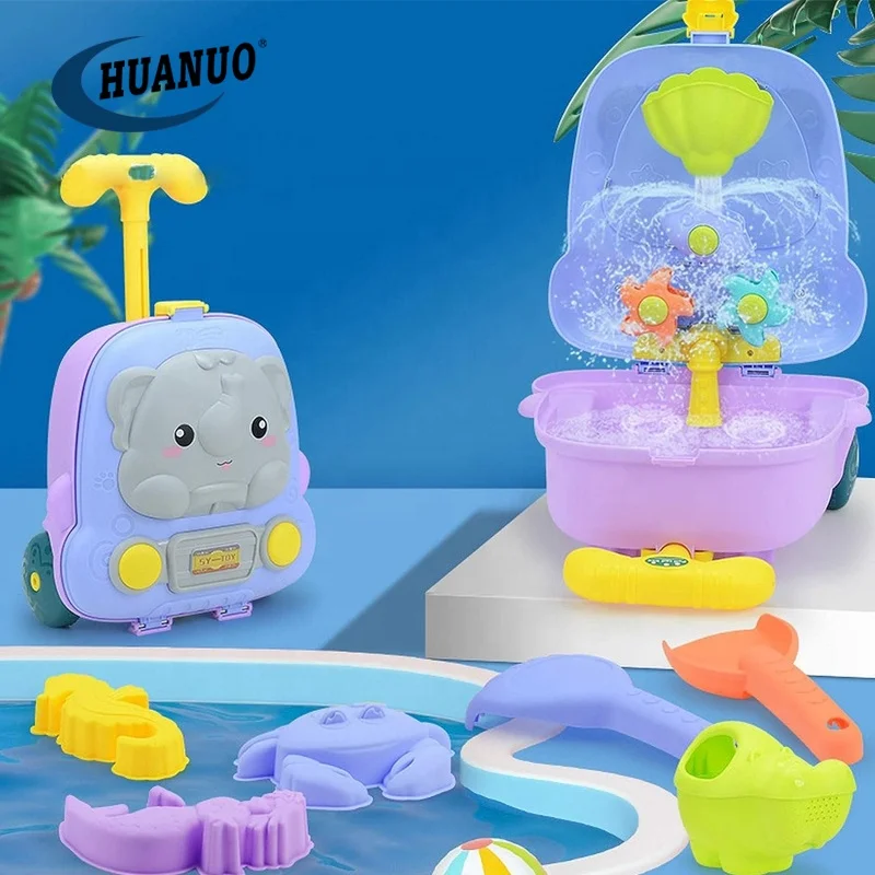 Juego De Playa 14 Piezas Para Niños – Cubo, Palas, Rastrillo, Regadera Y 6 Moldes De Animales – Bolsa De Malla Incluida – Ideal Para Arena Y Nieve