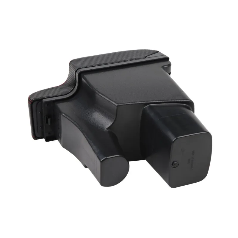 tiypeor usb car center console armrest box front position auto part with cup holder leather interior storage armrests-4