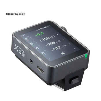 Godox X3Pro C/N/S Trigger Wireless Flash Highspeed TTL Automatic Synchronous High-definition OLED Touchscreen for Nikon Canon