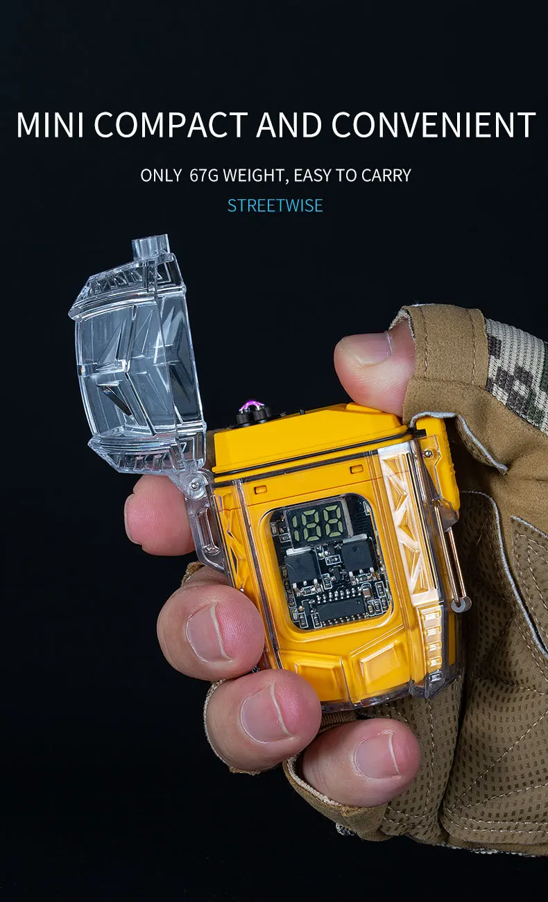 Outdoor Explorer Cigarette Smoke Display Screen Lighter