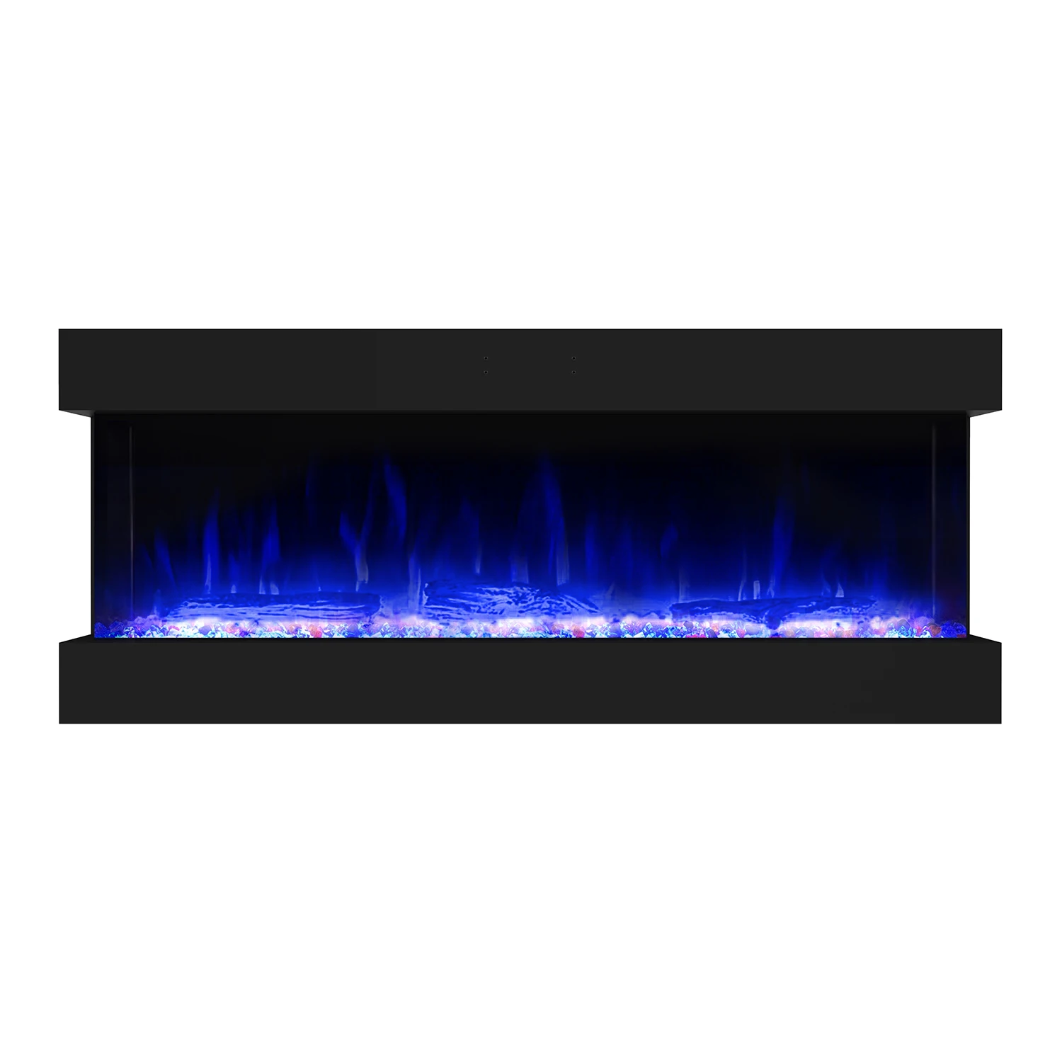 Luxstar 60 Inch 3 Side High Quality Media Electric Fireplace Heaters Indoor Real LED Flame Effect