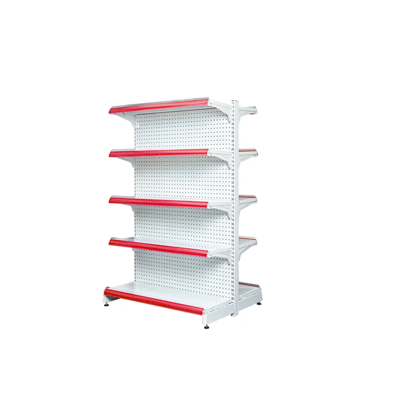 Hot Selling Steel Gondola Rack for Supermarket Retail Display with Back Panel & End Cap OEM Suppor