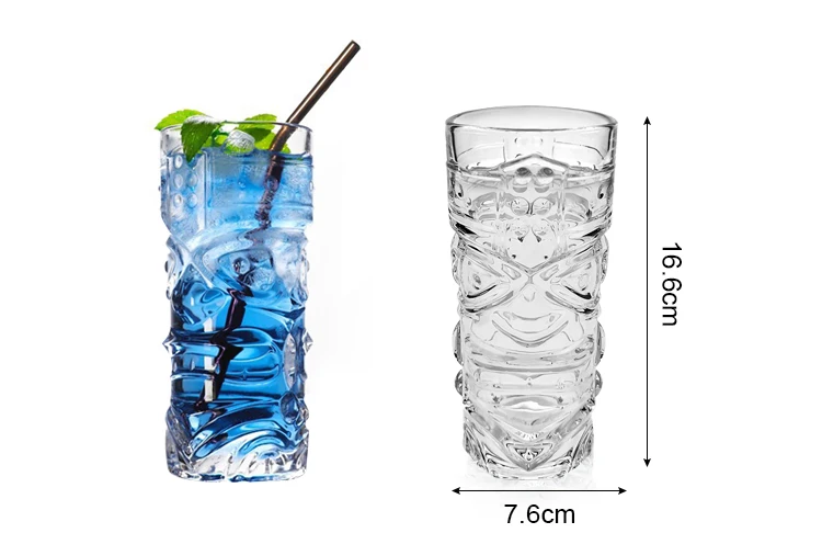 Buy Wholesale China Creative Clear Crystal Unique Shape Drinking Glass Cup  Highball Wine Glasses Tall Water Drinking Tiki Cocktail Glasspopular &   Top Seller Premium Crystal Transparent at USD 0.89