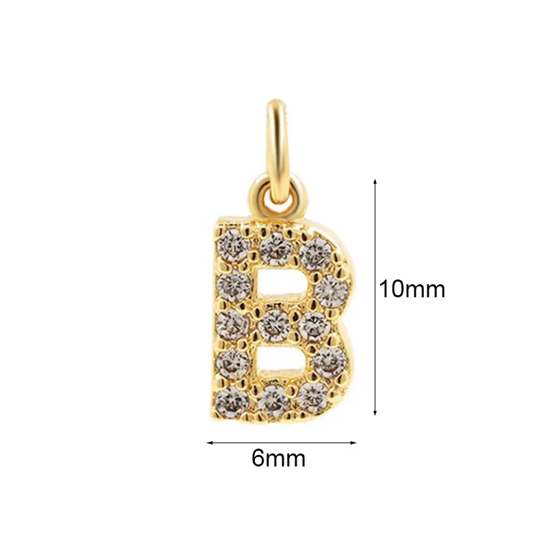 Letter H Name Initial Necklace with Cubic Circonia