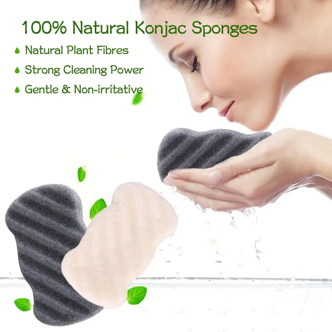 Hot Selling New Shape Sponge Konjac Face Facial Jelly