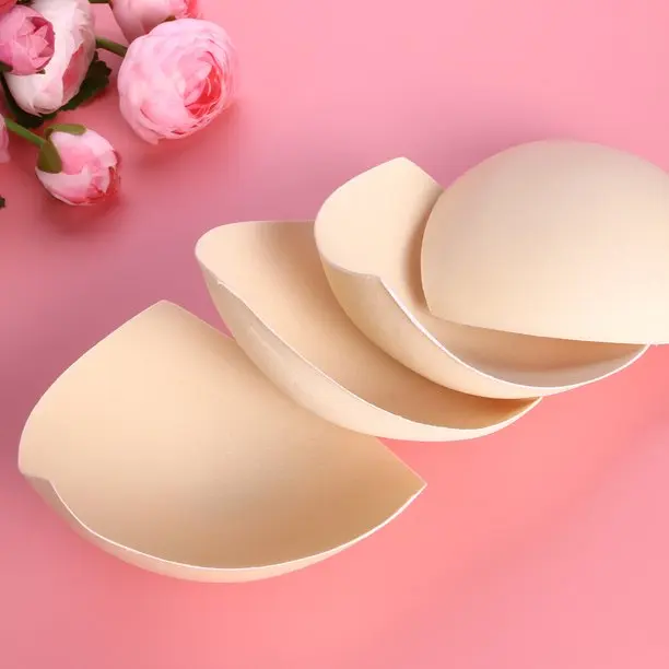 3 Pairs Womens Removable Smart Cups Bra Inserts Pads For Swimwear Triangle Shape 