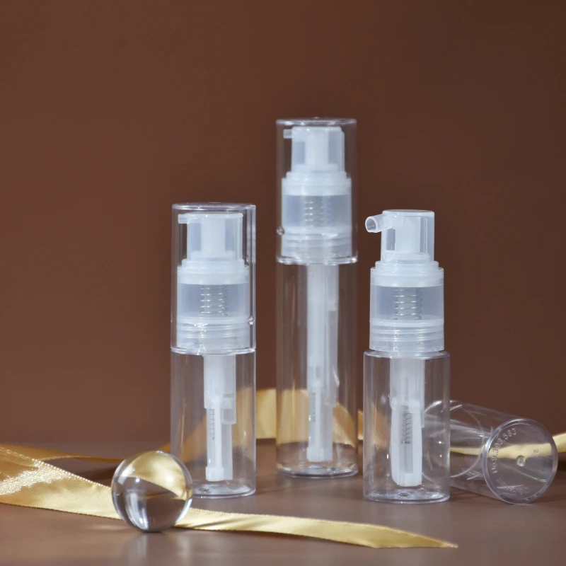 Kinpack Empty Plastic Clear Dusting Powder Packaging Talcum Powder