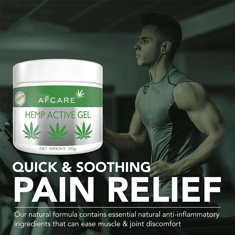 Hemp Active Gel For Pain Relieving And Repairing Body Skin Care Gel Moisturizing Private Label Pain Relief Gel