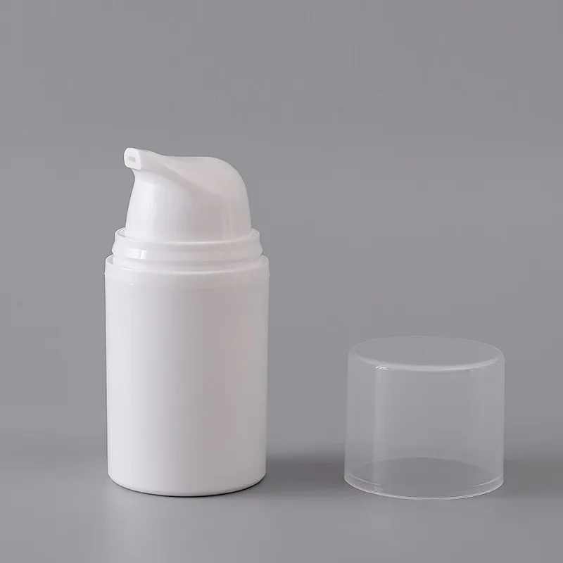 Wholesale 15ml cosmetic containers custom cosmetic lotion serum airless bottle sets