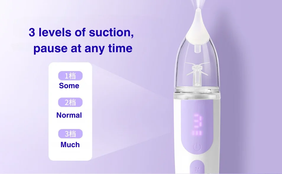 Gentle Rechargeable Electric Baby Nasal Aspirator