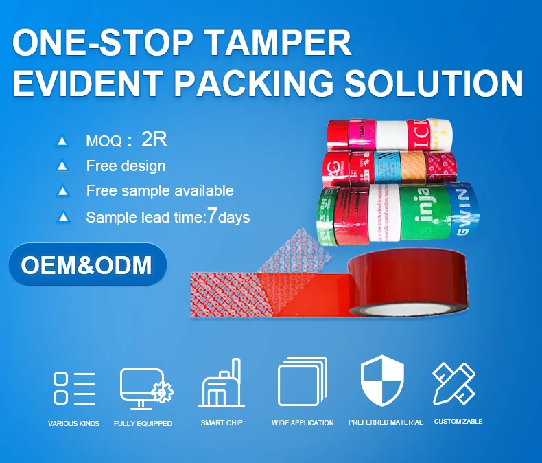 Hot Sale High Quality Evident Security Tape Security Sealing Tape For Packing Buy Tape