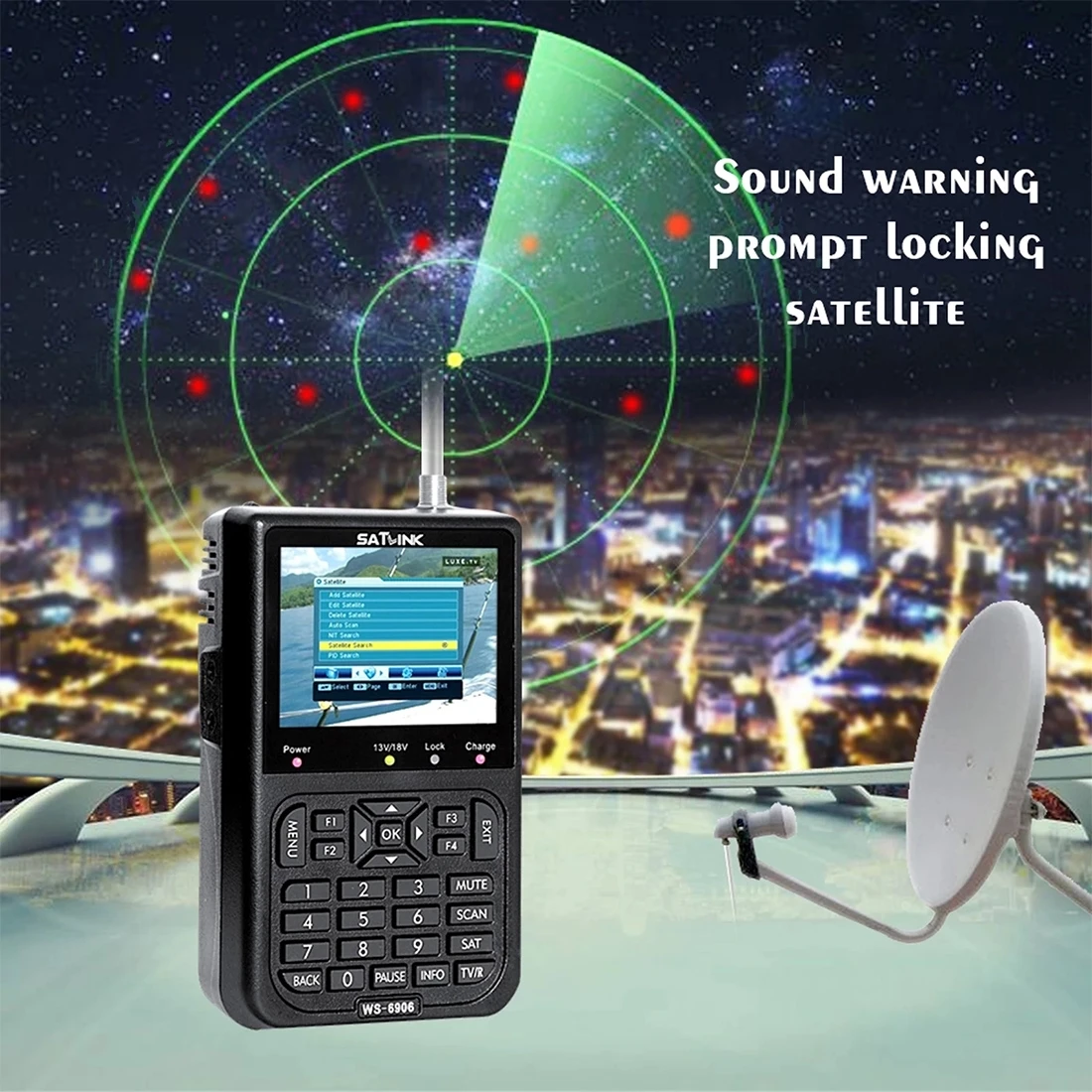 Fast Delivery Digital Satellite Finder Meter Satfinder Signal Finder Digital Satellite Finder Meter Satellite TV Receiver