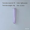 12cm PC light purple test tube