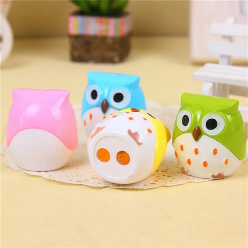 Точилка для карандашей в виде милой совы для детей, милые Креативные канцелярские товары, подарок, Детские офисные и школьные принадлежности
