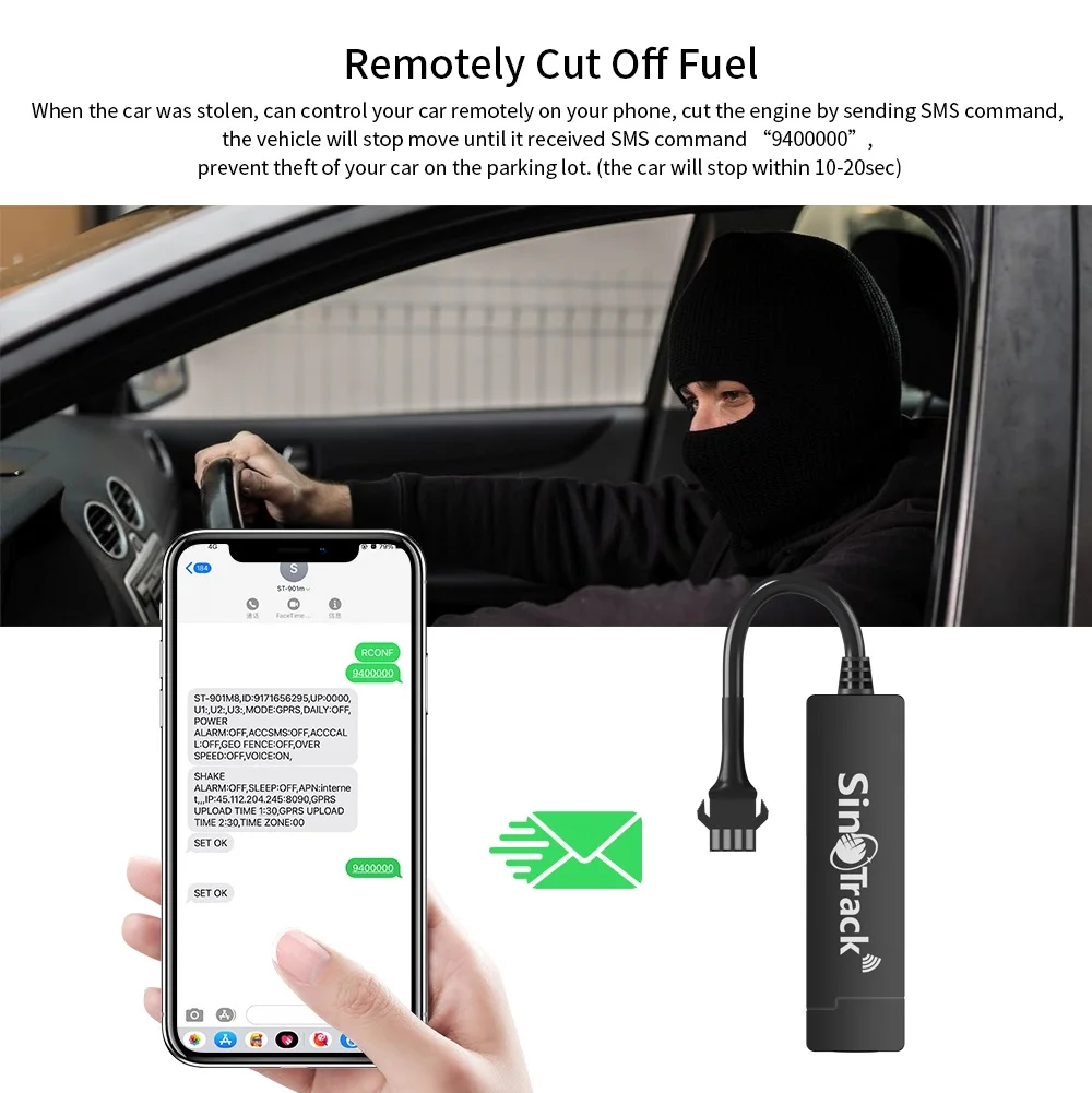 Anti-Theft Life Time Free App Web SinoTrack Pro ST901A Custom Car  Motorcycle GPS Locator Vehicle GPS Card Tracker