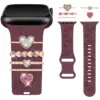 5pcs heart-rose gold