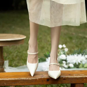 Source Factory Cross-border Custom Microfiber Leather High Top Women's Stiletto Heel Pointed Shoes Winter Height Increasing