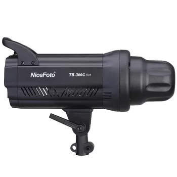 NiceFoto TB-300C 300W Studio Flash Light Fast Recycle Time Touch-type Control Panel Indoor Lighting Photographic Equipment detail image