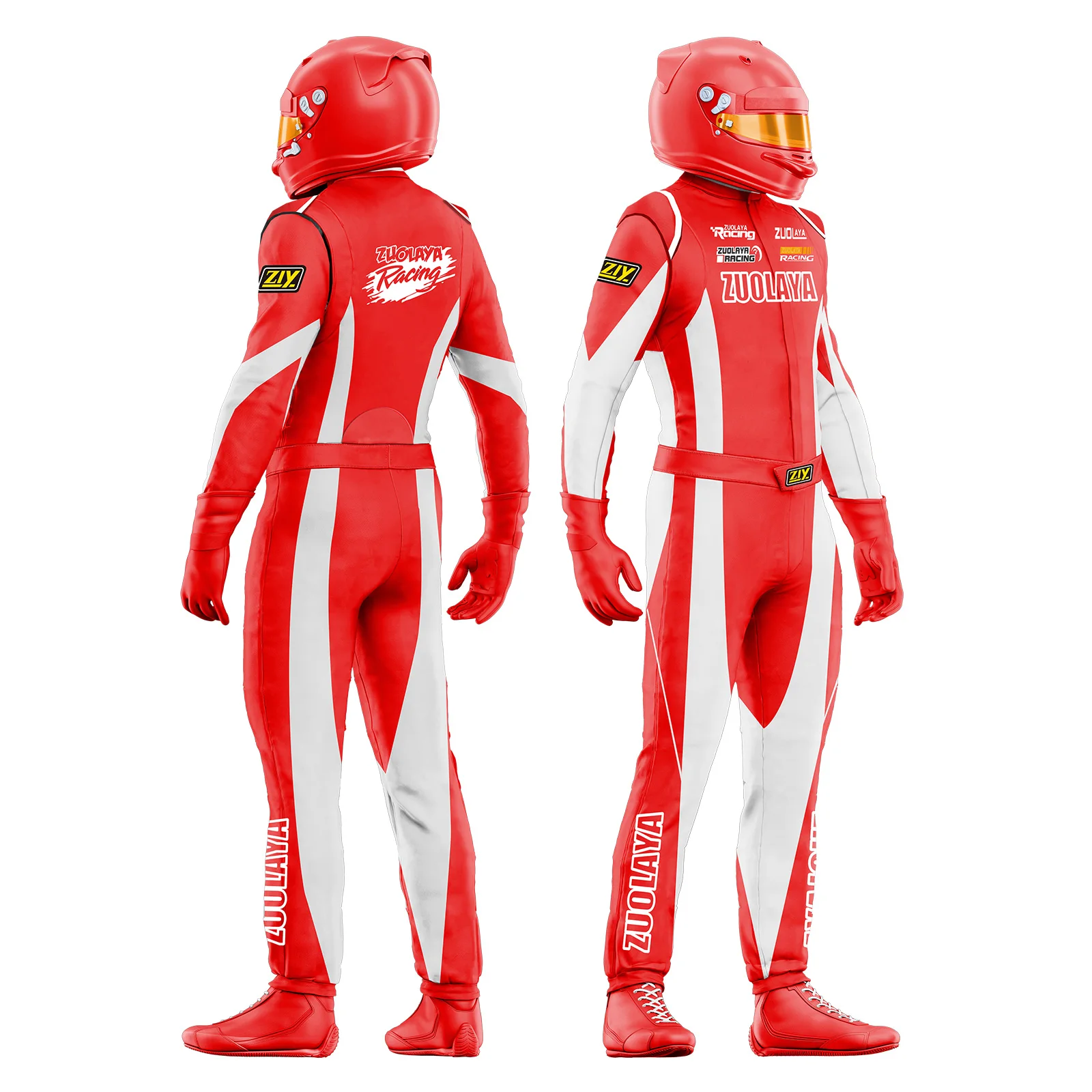 Factory High Quality Custom Made Fireproof Motorcycle Race Suit Overall Kart Racing Car Racing Suit RJ03