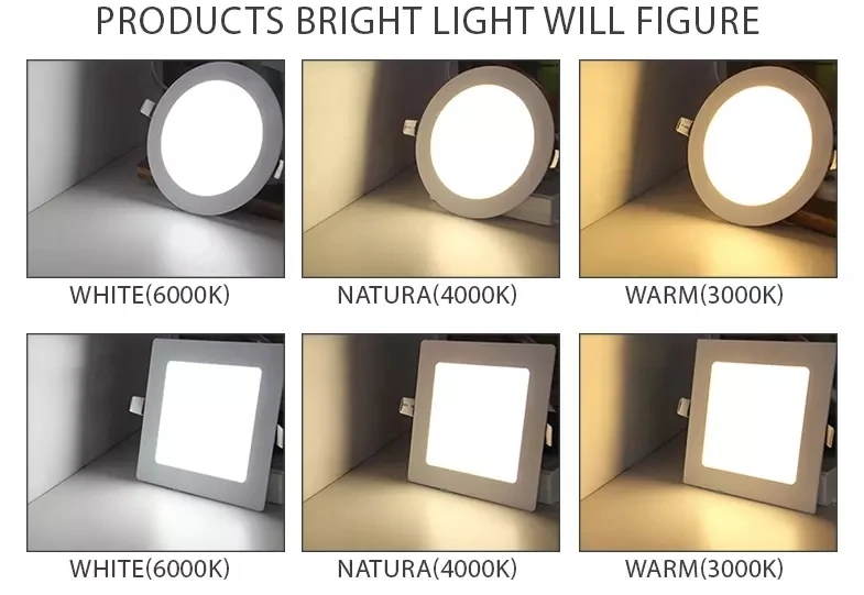 Round LED Recessed Ceiling Panel Down Lights with Ce