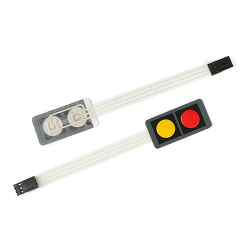 Interruttore A Membrana Matrice 1x3 Tasti Per Arduino - 3 Colori LED - Tastierino Programmabile
