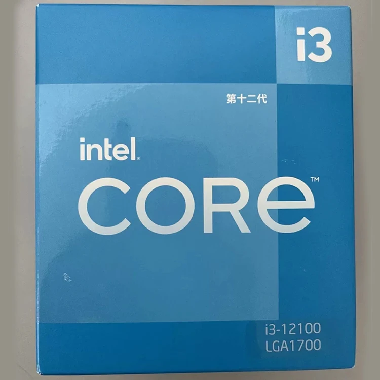 Intel Core i3-12100 Desktop Processor LGA 1700, 4 Cores, 8 Threads