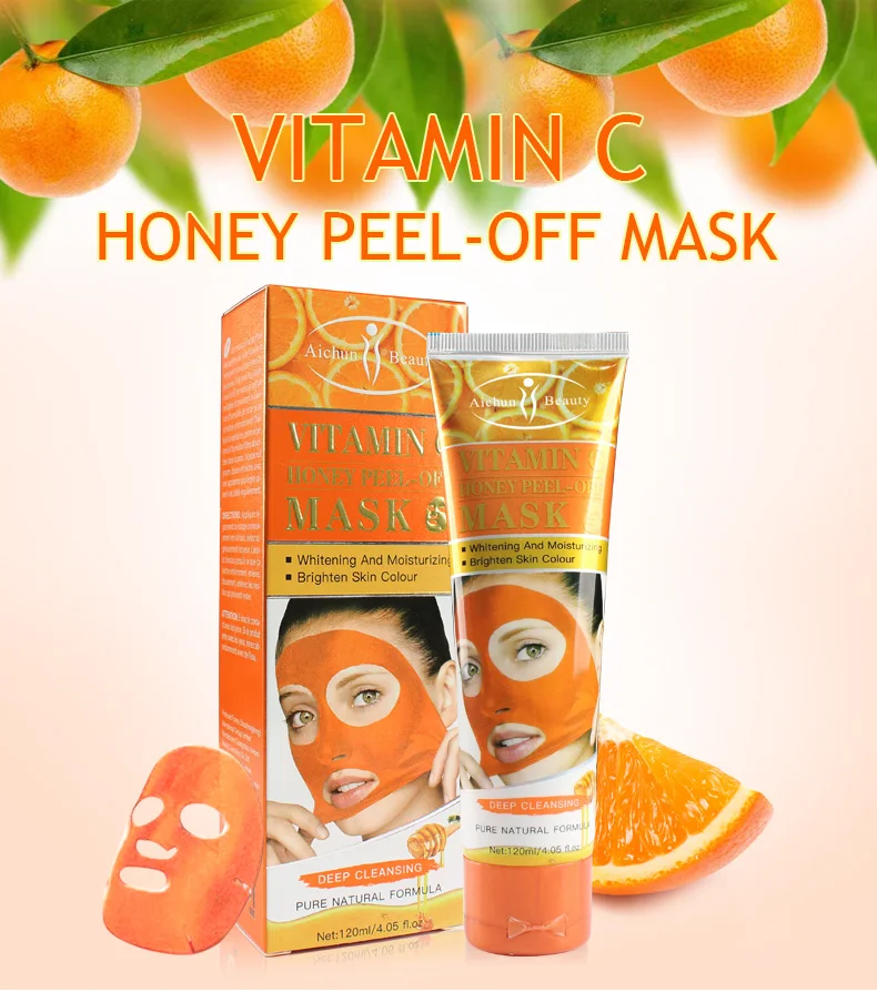 Aichun Beauty skin care vitamin c honey peel off facial mask whitening face mask