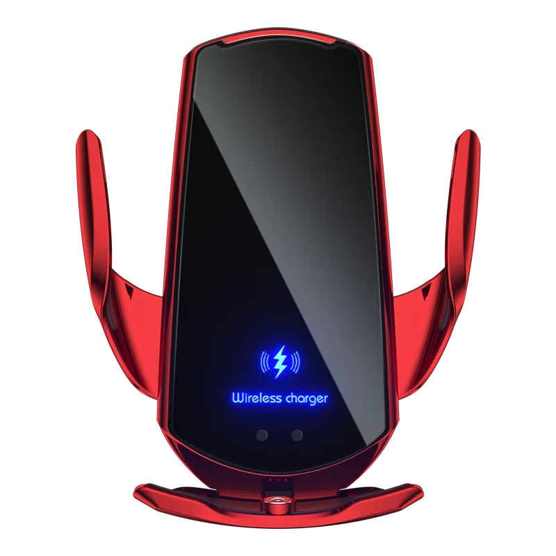 Caricabatterie Wireless Per Auto – Supporto Qi Con Ricarica Rapida 15W – Universale Per Smartphone, Con Cavo USB, Morsetto E Base Adesiva