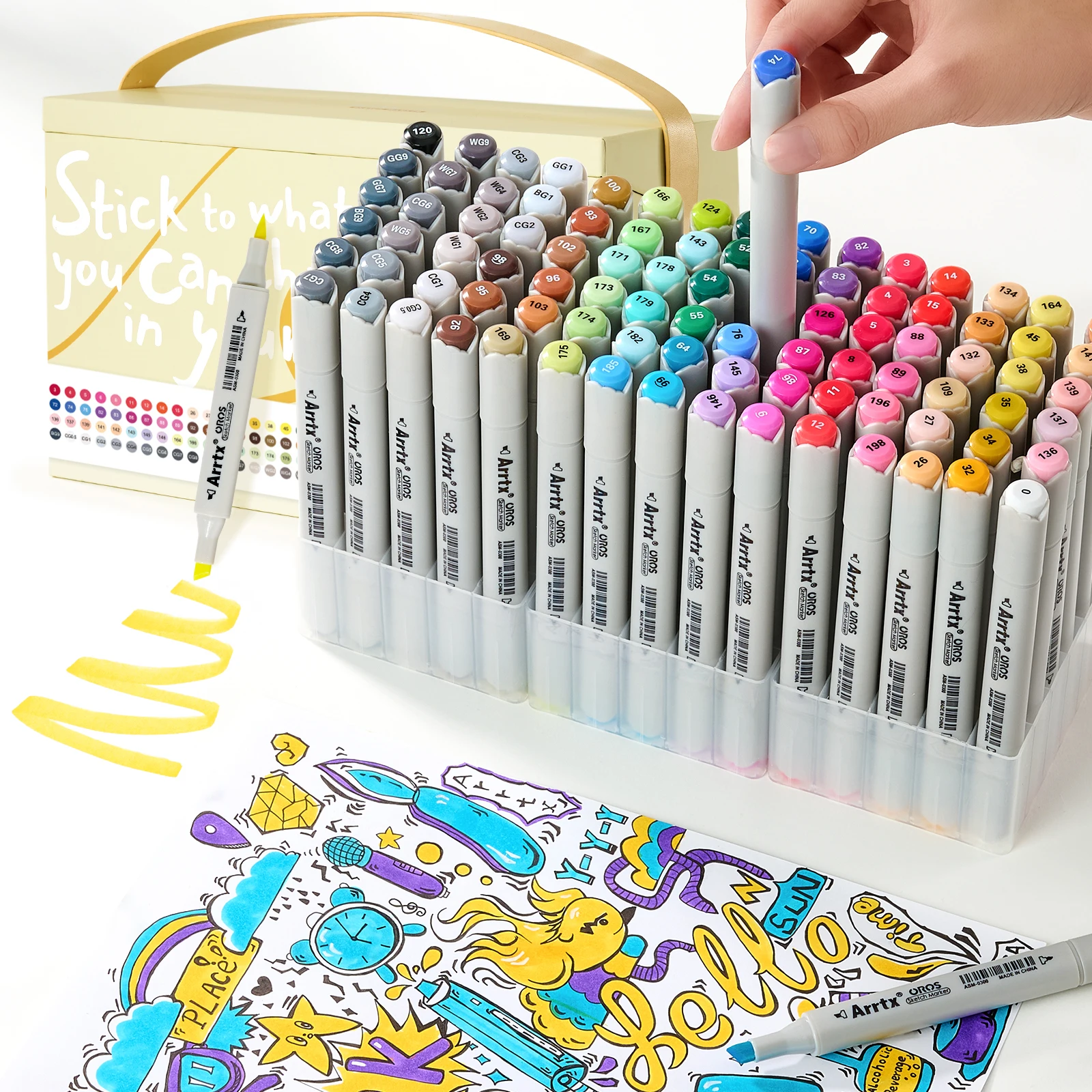 Arrtx Alcohol Markers, Alcohol Markers Set, Dual Tip Marker Set