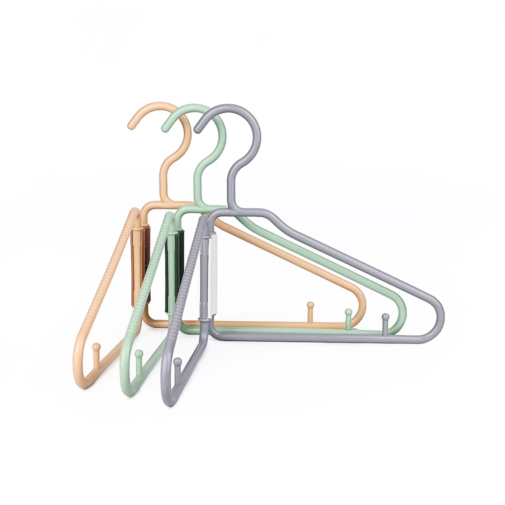 New Magic Space Saving Coat Hangers Plastic Foldable Hanger Clothes