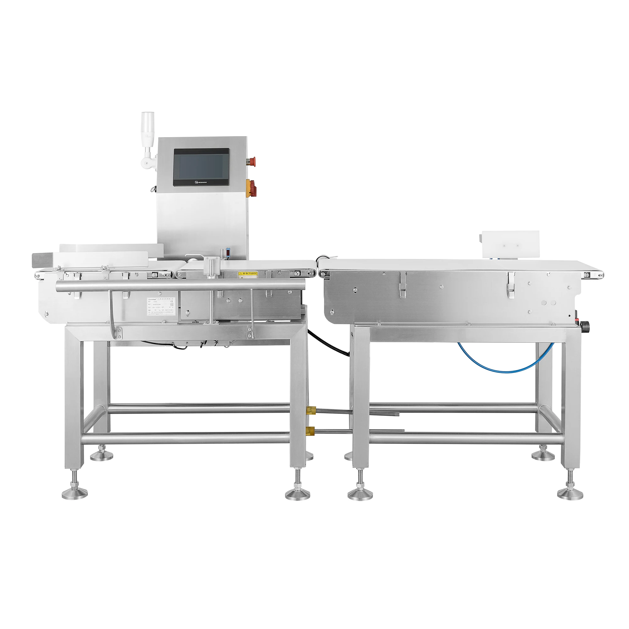 Full Automatic Industrial Checkweigher Machine 1000g Capacity Stainless Steel Touch Screen Display