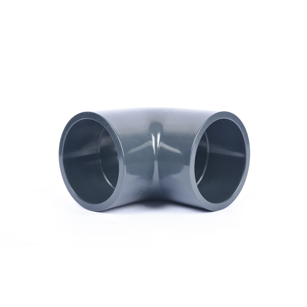 Cost-effective Plastic UPVC 90 Degree Elbow Pipe Fttings chemical industry UPVC 90 Elbow