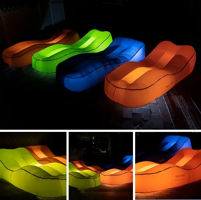 Modern Luxury Garden Inflatable Air Lounger Outdoor Pool Furniture