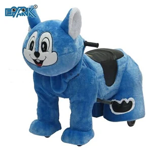 Adult and Kid Size Animal Ride Kids Riding Toys Plush Animal Electric Scooter for Sale