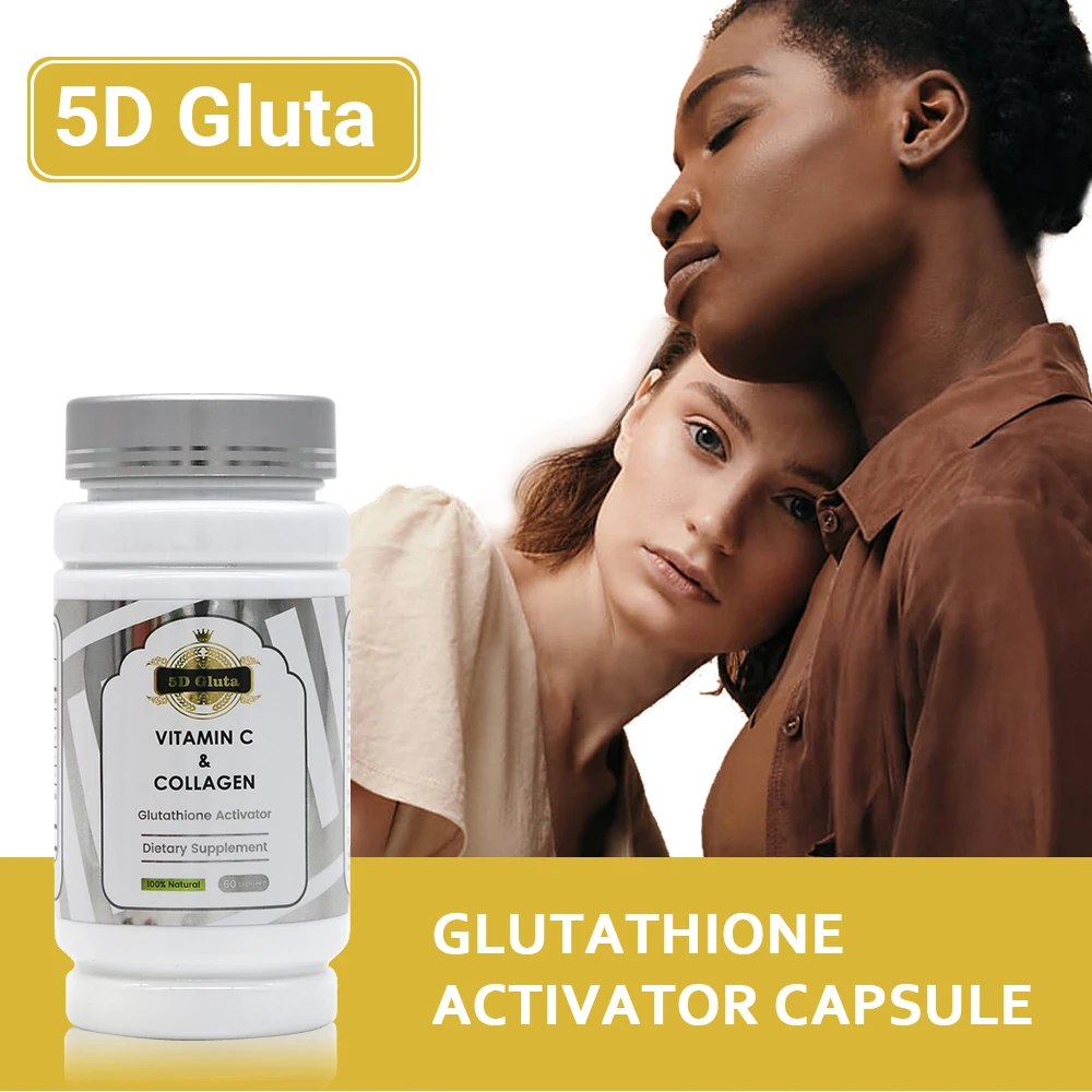 5D Gluta Manufacturers Ultimate Organic Gluta Vitamin c Gluthatione  Collagen Pills Skin Whitening Capsules