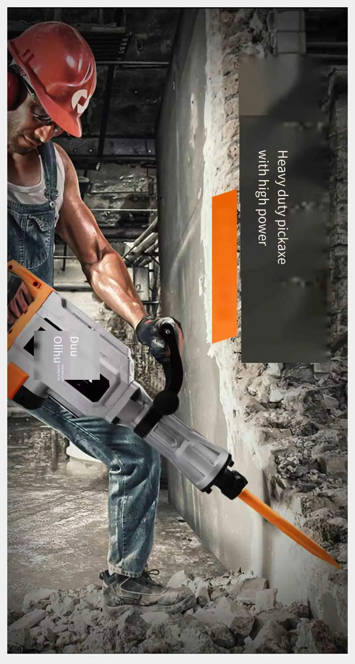 Electric Pickaxe High Power Concrete Industrial Grade Heavy Duty