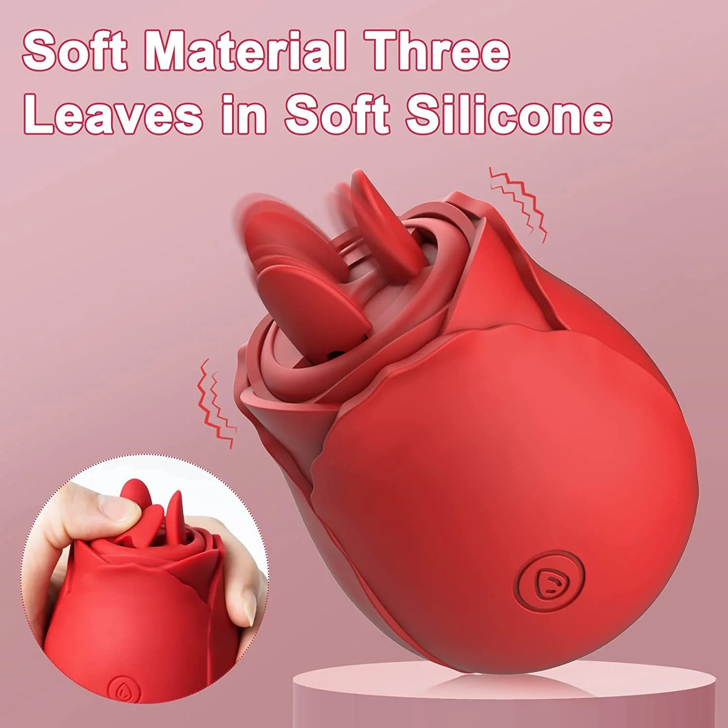 rose toy masturbating Rose Vibrator Woman Adult Masturbation Sex Products Flower Shape Licking  Tongue and Sucking Toys Shop for Women