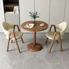 Mesa de nogal de 60 cm + 2 sillas - Opciones de color