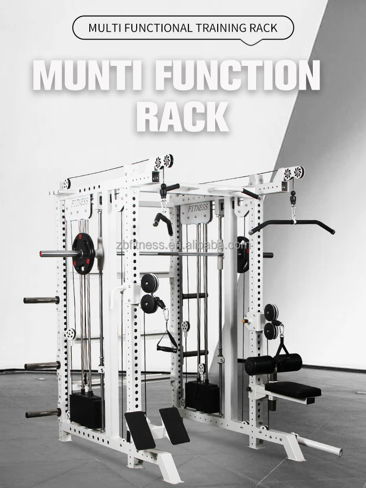 Many Types Hot Sale Commercial Gym Fitness Equipment Power Squat Multi Functional Rack Smith Machine