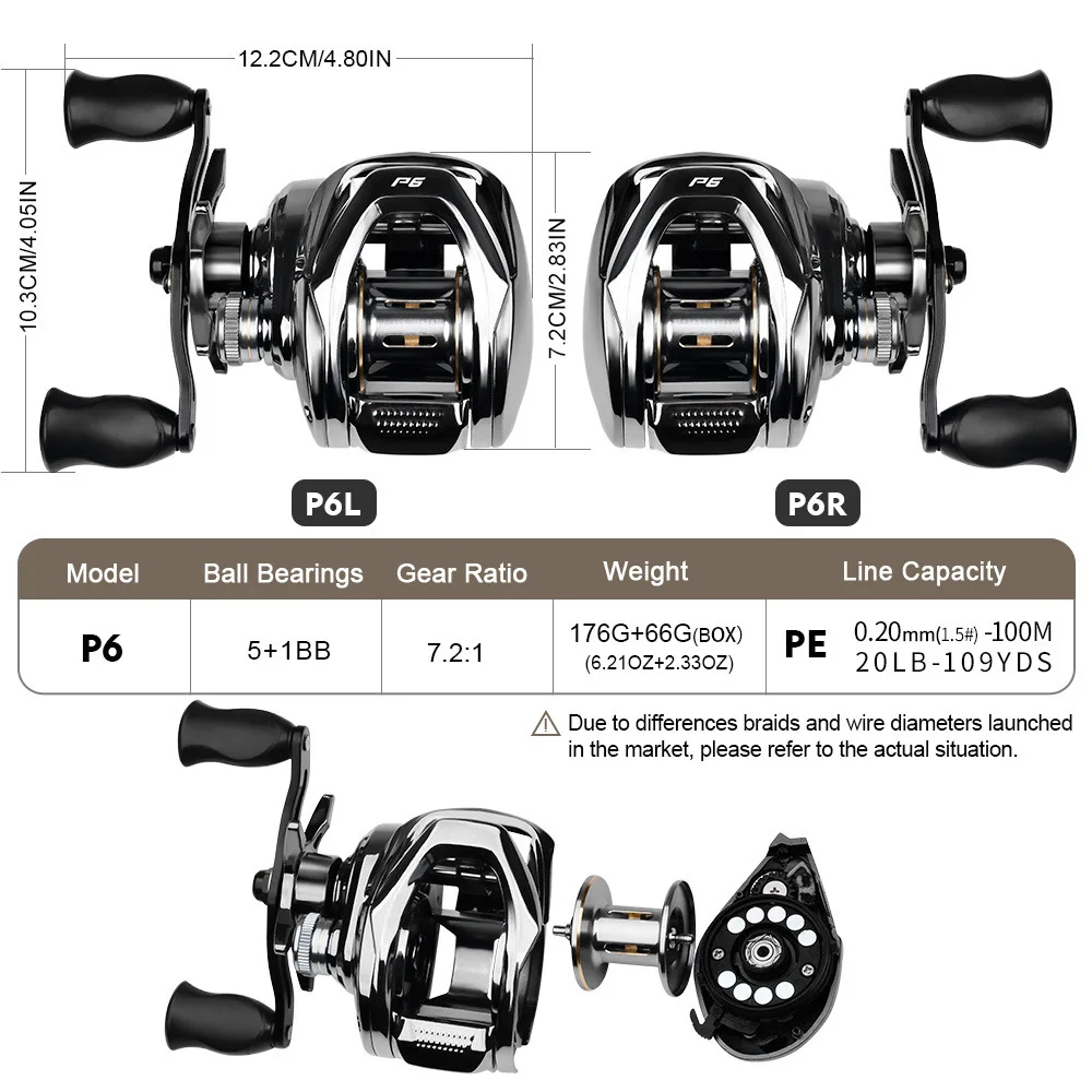 abu garcia ambassadeur 500 AMBS-6500LC S Line Counter Reel Color:Purple 1 Winding length Round Baitcasting Reels Kastking SEARCHANISE_IGNORE