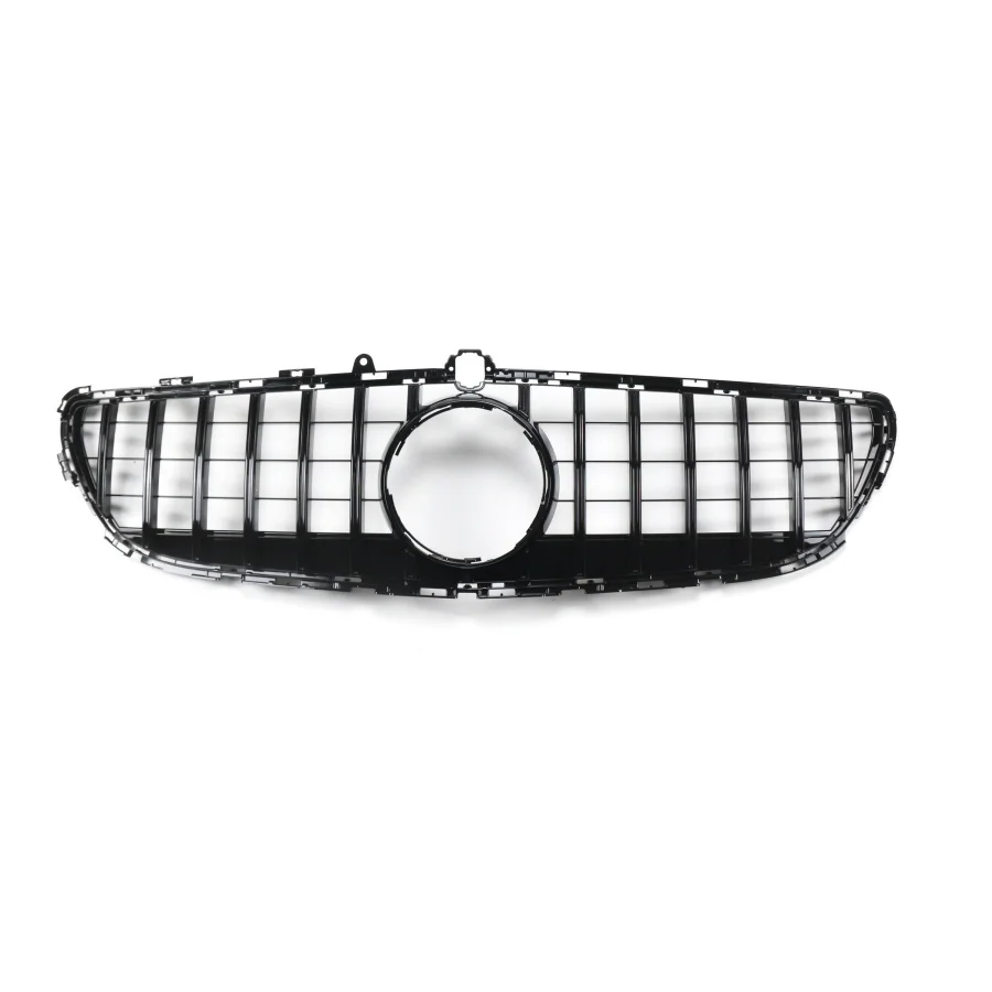 TIYPEOR Grille for Mercedes Benz Grills CLS CLASS W218 2015 - 2018 Car ABS GT Style Front Bumper Grill BLACK