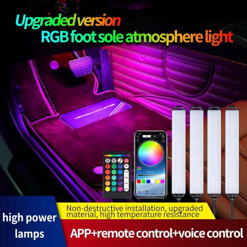5/6 In 1 Car Led Interior Atmosphere Lights Universal Rgb Ambient 5/6 In 1 Car Led Interior Atmosphere Lights Universal Rgb Ambient