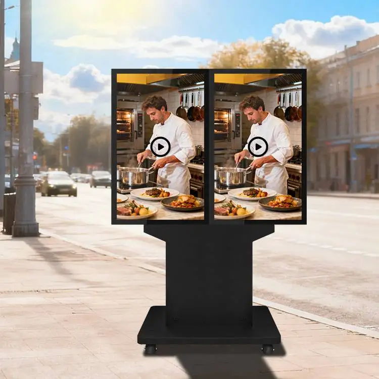 Outdoor video kiosk for digital advertising